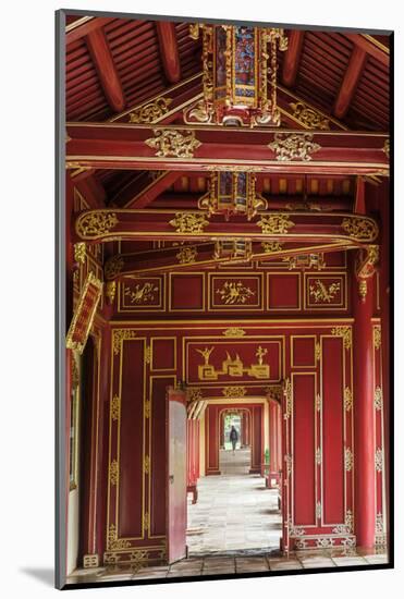 Wooden covered walkways in the Hue Imperial City (Citadel), UNESCO World Heritage Site, Vietnam, In-Alex Robinson-Mounted Photographic Print