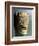 Wooden death mask, Eskimo or Aleut, Aleutian Islands-Werner Forman-Framed Photographic Print