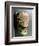 Wooden death mask, Eskimo or Aleut, Aleutian Islands-Werner Forman-Framed Photographic Print