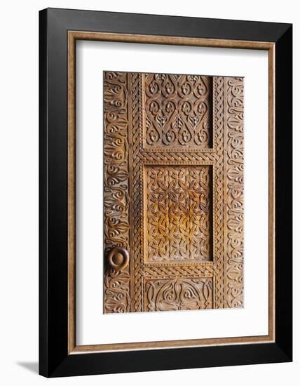 Wooden door, Holy Trinity Cathedral of Tbilisi, also known as Sameba, Tbilisi, Georgia-Keren Su-Framed Photographic Print