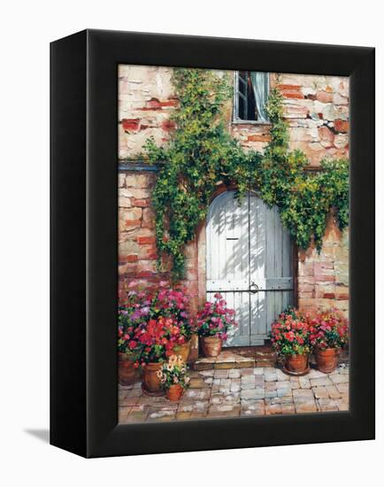 Wooden Doorway, Siena-Roger Duvall-Framed Stretched Canvas