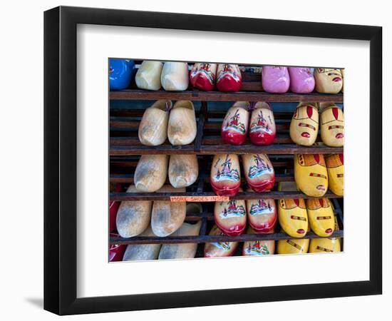 Wooden Dutch Shoes for Sale for Souvenirs in Town of Edam, Netherlands-Bill Bachmann-Framed Photographic Print