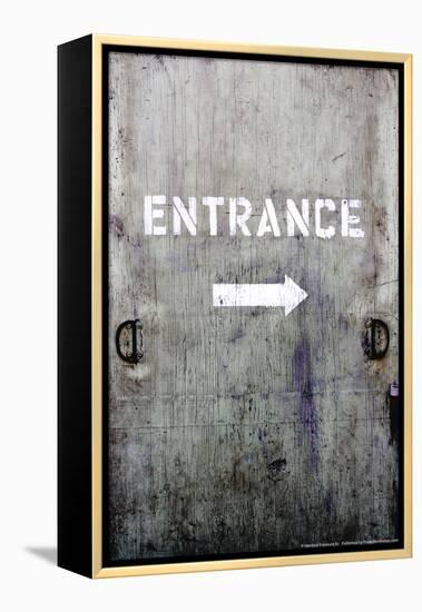 Wooden Entrance Door-null-Framed Stretched Canvas