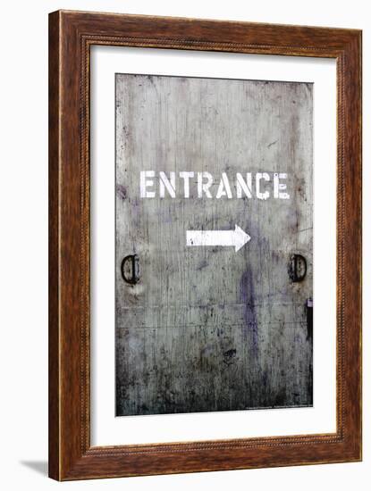 Wooden Entrance Door-null-Framed Photo