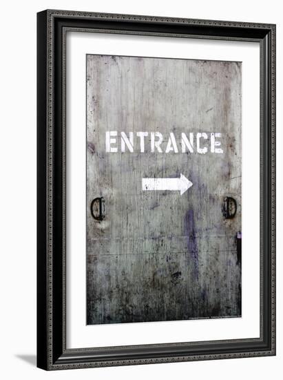 Wooden Entrance Door-null-Framed Photo