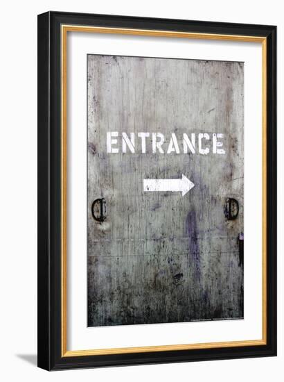 Wooden Entrance Door-null-Framed Photo