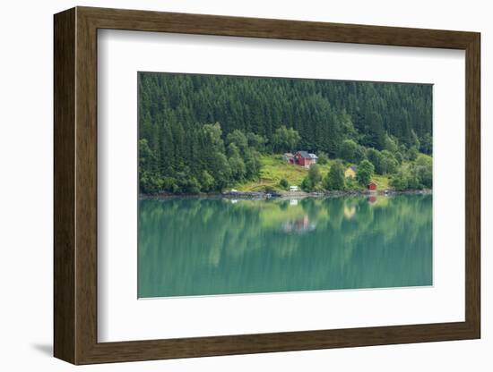 Wooden Farmhouses. Architecture. Olden. Norway-Tom Norring-Framed Photographic Print