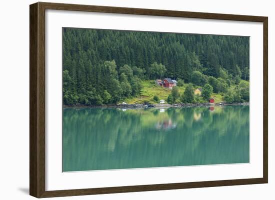 Wooden Farmhouses. Architecture. Olden. Norway-Tom Norring-Framed Photographic Print