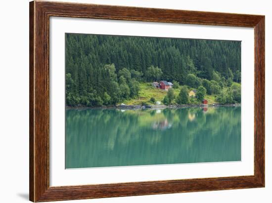 Wooden Farmhouses. Architecture. Olden. Norway-Tom Norring-Framed Photographic Print