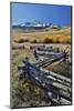 Wooden fence, Wilson Mesa near Telluride during Autumn, San Juan Mountains, Colorado.-Darrell Gulin-Mounted Photographic Print