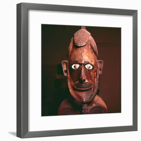 Wooden figure from New Ireland, Melanesia-Unknown-Framed Giclee Print