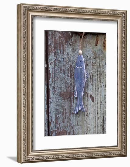 Wooden Fish, Door, Old-Andrea Haase-Framed Photographic Print