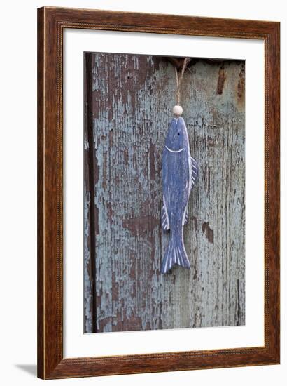 Wooden Fish, Door, Old-Andrea Haase-Framed Photographic Print