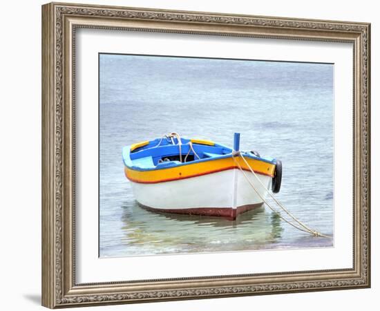 Wooden fishing boats in harbor-Terry Eggers-Framed Photographic Print