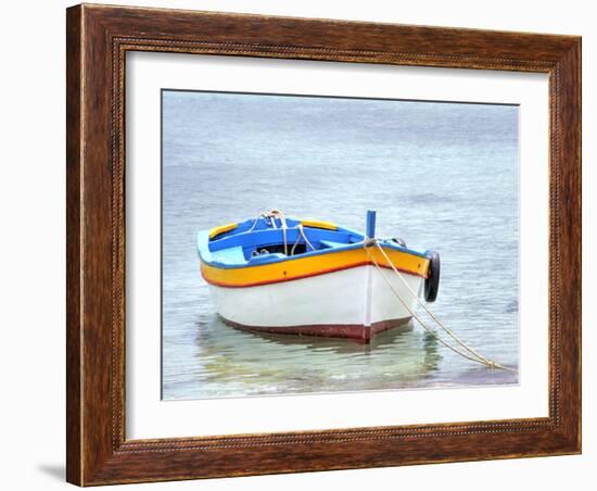 Wooden fishing boats in harbor-Terry Eggers-Framed Photographic Print