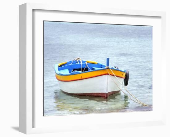 Wooden fishing boats in harbor-Terry Eggers-Framed Photographic Print