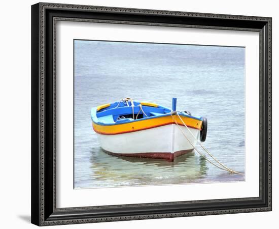 Wooden fishing boats in harbor-Terry Eggers-Framed Photographic Print