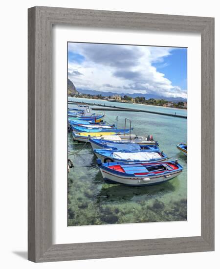 Wooden fishing boats in harbor-Terry Eggers-Framed Photographic Print