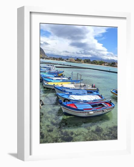 Wooden fishing boats in harbor-Terry Eggers-Framed Photographic Print