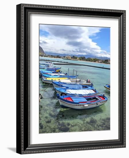 Wooden fishing boats in harbor-Terry Eggers-Framed Photographic Print