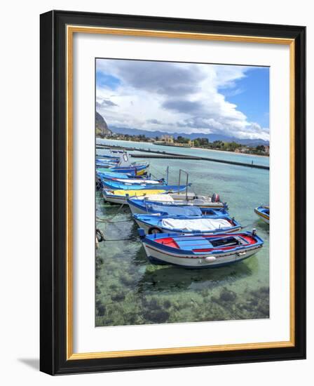 Wooden fishing boats in harbor-Terry Eggers-Framed Photographic Print