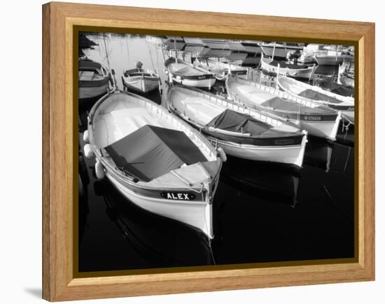 Wooden Fishing Boats, Riviera, Alpes-Maritimes, Villefranche-Sur-Mer, France-David Barnes-Framed Premier Image Canvas
