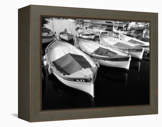 Wooden Fishing Boats, Riviera, Alpes-Maritimes, Villefranche-Sur-Mer, France-David Barnes-Framed Premier Image Canvas