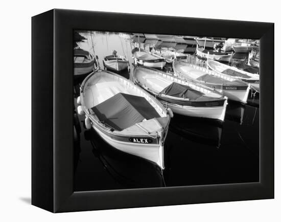 Wooden Fishing Boats, Riviera, Alpes-Maritimes, Villefranche-Sur-Mer, France-David Barnes-Framed Premier Image Canvas