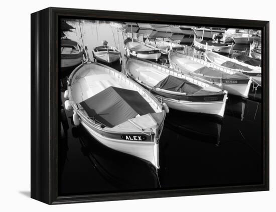 Wooden Fishing Boats, Riviera, Alpes-Maritimes, Villefranche-Sur-Mer, France-David Barnes-Framed Premier Image Canvas