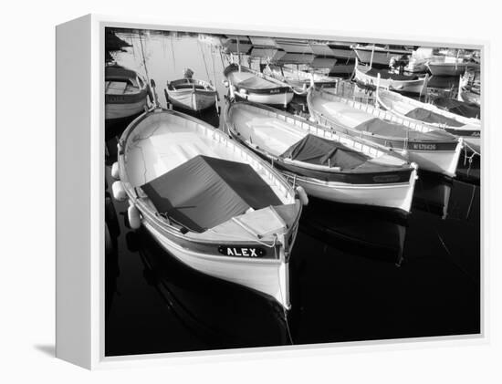 Wooden Fishing Boats, Riviera, Alpes-Maritimes, Villefranche-Sur-Mer, France-David Barnes-Framed Premier Image Canvas
