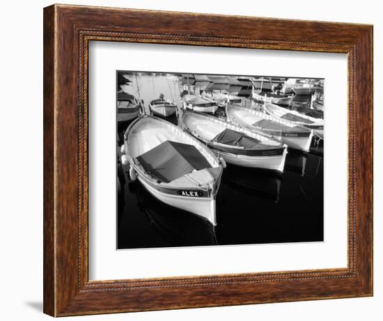 Wooden Fishing Boats, Riviera, Alpes-Maritimes, Villefranche-Sur-Mer, France-David Barnes-Framed Photographic Print