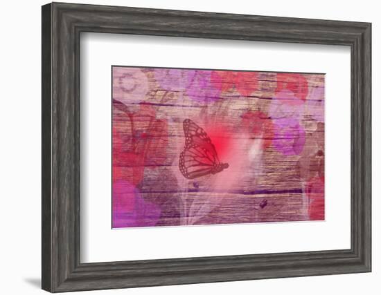 Wooden flower-Claire Westwood-Framed Art Print