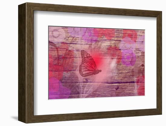 Wooden flower-Claire Westwood-Framed Art Print