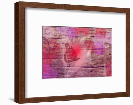 Wooden flower-Claire Westwood-Framed Art Print