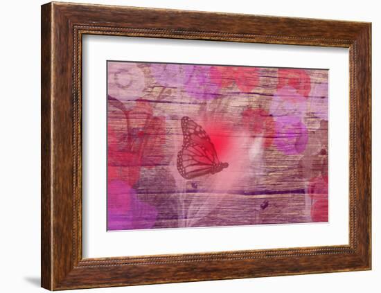 Wooden flower-Claire Westwood-Framed Art Print