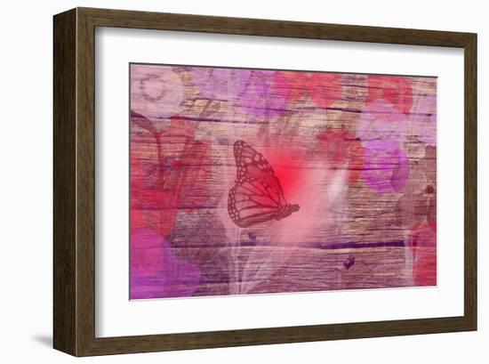 Wooden flower-Claire Westwood-Framed Art Print