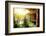 Wooden House and Pond-givaga-Framed Photographic Print