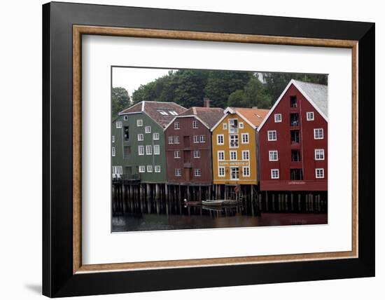 Wooden Houses, Trondheim, Norway, Europe-Olivier Goujon-Framed Photographic Print