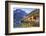 Wooden Hut and Colourful Woods Reflected in Lake Braies, Italy-Roberto Moiola-Framed Photographic Print