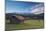 Wooden hut frames the alpine lake surrounded by the Alps, Geroldsee, Krun, Garmisch Partenkirchen, -Roberto Moiola-Mounted Photographic Print