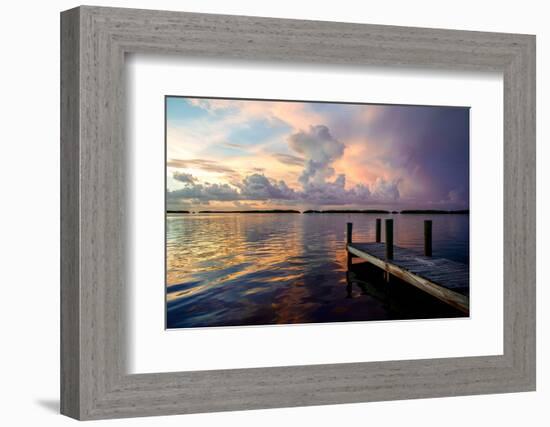 Wooden Jetty at Sunset-Philippe Hugonnard-Framed Photographic Print