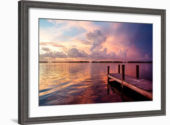 Wooden Jetty at Sunset-Philippe Hugonnard-Framed Photographic Print