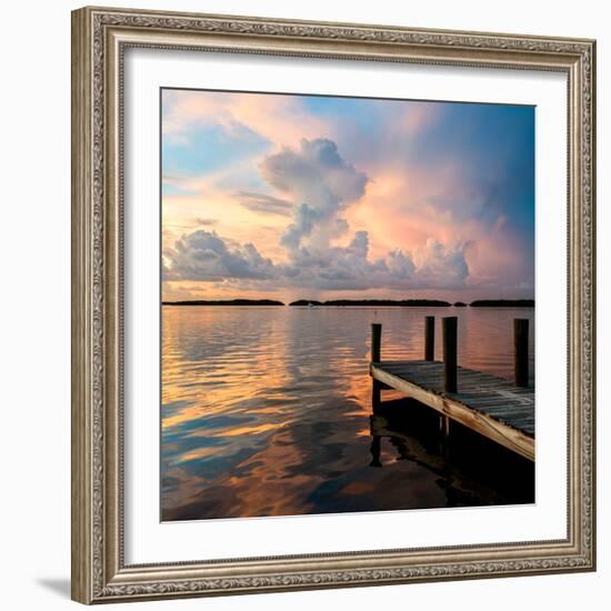 Wooden Jetty at Sunset-Philippe Hugonnard-Framed Photographic Print