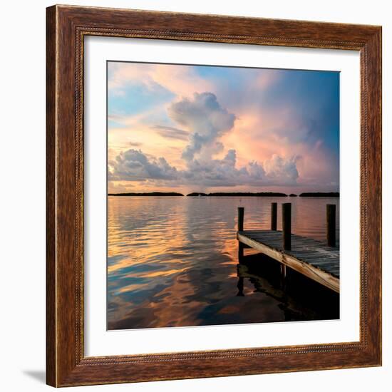 Wooden Jetty at Sunset-Philippe Hugonnard-Framed Photographic Print