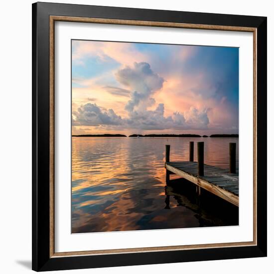 Wooden Jetty at Sunset-Philippe Hugonnard-Framed Photographic Print