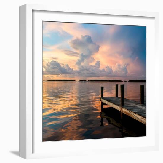 Wooden Jetty at Sunset-Philippe Hugonnard-Framed Photographic Print