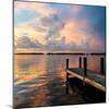 Wooden Jetty at Sunset-Philippe Hugonnard-Mounted Photographic Print