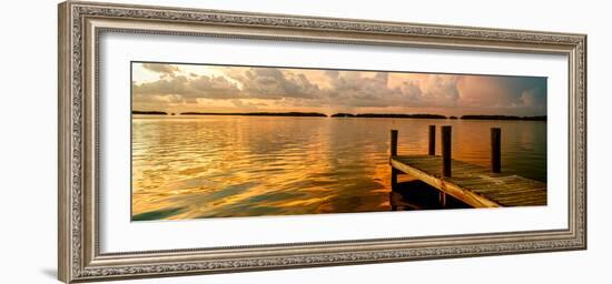 Wooden Jetty at Sunset-Philippe Hugonnard-Framed Photographic Print