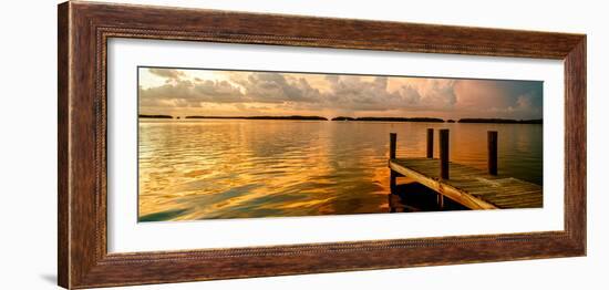 Wooden Jetty at Sunset-Philippe Hugonnard-Framed Photographic Print