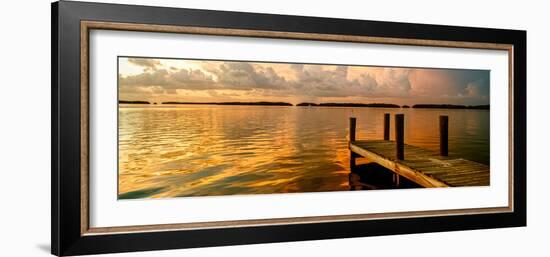 Wooden Jetty at Sunset-Philippe Hugonnard-Framed Photographic Print